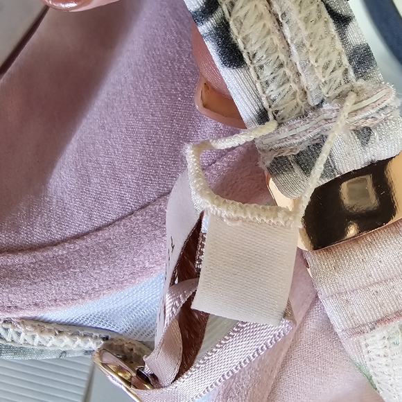 BNWT Ted Baker Womens Grey Elsife Palace Gardens Frill Cup Top - Picture 10 of 13